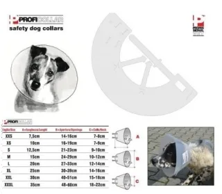 GULER DE PROTECTIE CAINE PROFICOLLAR XXXL - 35 CM