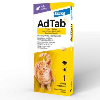 ADTAB 12 MG - 1 COMPRIMAT MASTICABIL PENTRU PISICI (0.5 KG - 2 KG)