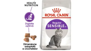 Royal Canin Sensible Adult hrana uscata pisica, digestie optima -  15 kg
