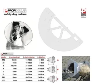 GULER DE PROTECTIE CAINE PROFICOLLAR L - 20 CM