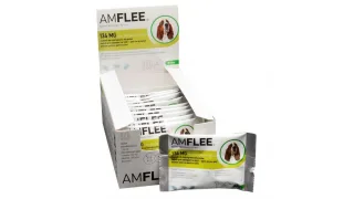 AMFLEE DOG 134 mg spot-on, M (10-20 Kg) 10 pipete