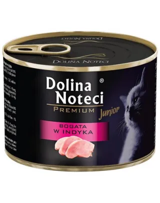 DOLINA NOTECI Premium Junior bogat în curcan 185 g conservă pisoi