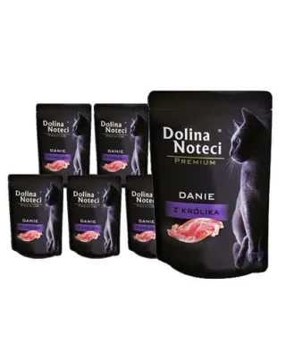 DOLINA NOTECI Premium hrană cu iepure pentru pisici 10x85 g
