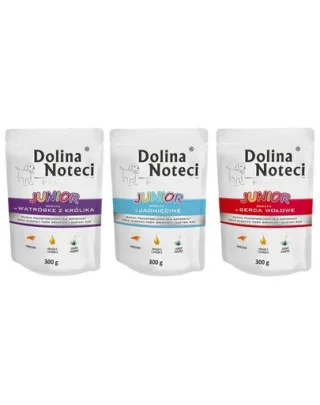 DOLINA NOTECI Junior Premium mix hrană câini junior 12x300g
