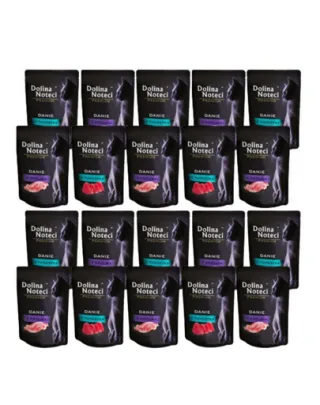 DOLINA NOTECI Premium pachet plicuri hrană pisici 20x85 g iepure și ton