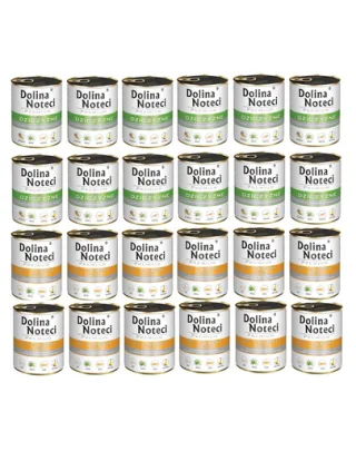 DOLINA NOTECI Mix vânat și rață Premium 24x800g hrană câini