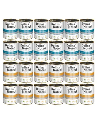 DOLINA NOTECI Mix păstrăv și rață pentru câini Premium 24x800g