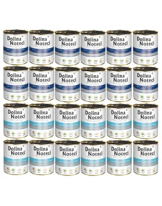 DOLINA NOTECI Mix mâncare câini Premium 24x800g cod cu broccoli și miel
