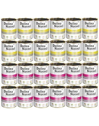 DOLINA NOTECI Mix pui și curcan Premium hrană câine 24x800g