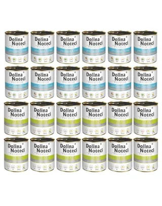 DOLINA NOTECI Mix arome Premium pentru câini 24x800g cu miel și câscă cu cartofi