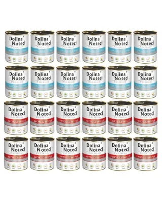 DOLINA NOTECI Mix vită și miel Premium conserve câini 24x800g