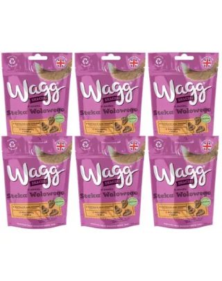 WAGG recompense cu vită pentru câini 6x125g