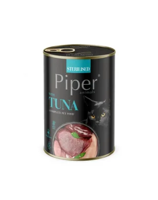 PIPER Animals Sterilised Tuna 6x400 g cu ton hrană pisică sterilizată