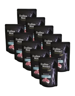 DOLINA NOTECI Premium Senior hrană cu miel 10x85 g pisici senior