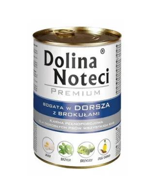 DOLINA NOTECI Premium set conserve câini 12x400g cod și broccoli