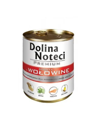 DOLINA NOTECI Premium hrană bogată în vită pentru câini 6x400g