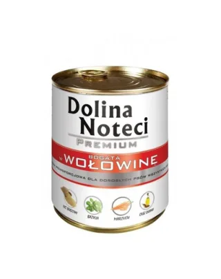 DOLINA NOTECI Premium bogată în vită hrană câini 12x400g