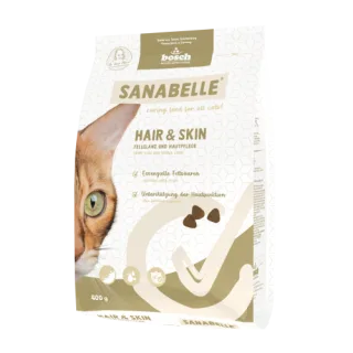 Hrana uscata pisici, Sanabelle Hair and Skin, 400 g