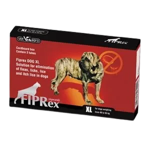 FIPRex 75 XL, solutie antiparazitara externa caini talie foarte mare (40-60 kg), 1 pipeta