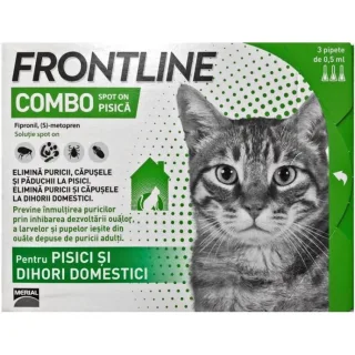 Antiparazitar extern pisici Frontline Combo, 1 pipeta