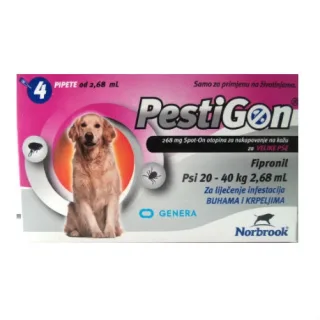 Antiparazitar caini Pestigon L (20-40 kg), 1 pipeta