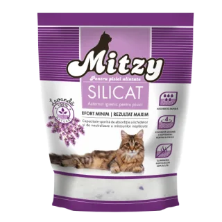 Nisip Silicat Pentru Pisici Mitzy Lavanda 3.8 L