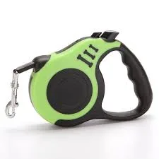 Lesa retractabila, verde, pentru caini cu greutate de pana la 15 kg, lungime 3 m