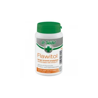 Complex de vitamine, flavonoizi, microelemente si macroelemente, Flawitol Puppy Large Breed, Dr. Seidel, 60 Tablete