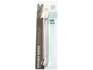 Periuta de dinti cu doua capete pentru caini M-PETS, set, 2x22 cm