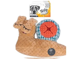 Jucărie pentru câini M-PETS SNAIL: din pluș, cu dozator de hrană