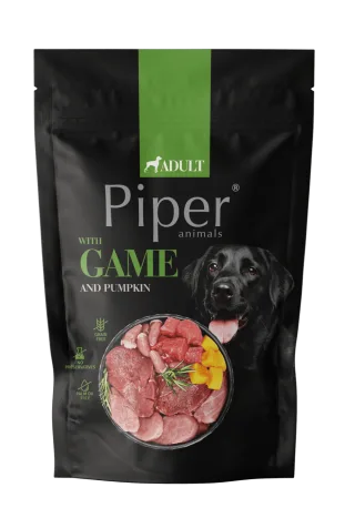 Hrana umeda pentru caini Piper Adult, Vanat si Dovleac, 500 g
