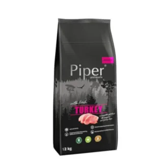 Hrana uscată pentru câini Piper junior: curcan, 12 kg