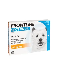 Antiparazitar caini Frontline Spot On S (2-10 kg), 3 pipete