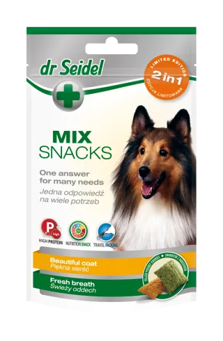 MIX Recompense Blana frumoasa & Respiratie proaspata pentru caini, Dr. Seidel, 90g