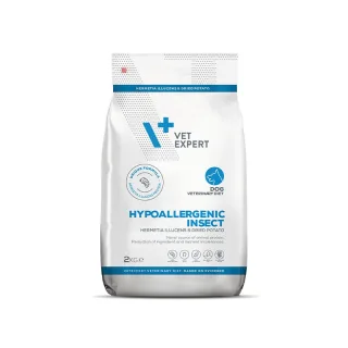 Hrana dietetica pentru caini cu intoleranta la ingrediente si nutrienti Vet Expert Hippoalergenic Dog Insect, 2 kg