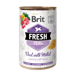 Brit Fresh Veal with Millet 400 g, Pachet 5 X 400 gr