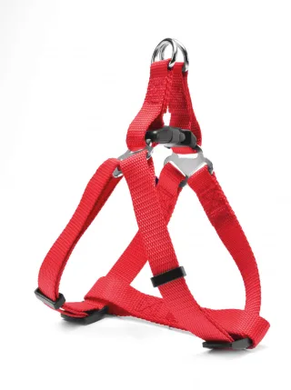 Ham ajustabil din nylon, rosu, confortabil, circumferinta 30-40 cm