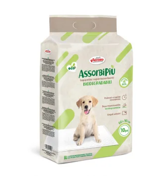 AssorbiPiu Eco Covorașe absorbante biodegradabile: 60 x 90 cm, 10 bucăți