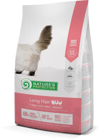 Nature's Protection Cat Long Hair, hrana uscata pentru pisici cu blana lunga, 7 kg