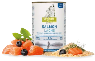 Conserva Isegrim Dog Adult - Salmon, 400 gr
