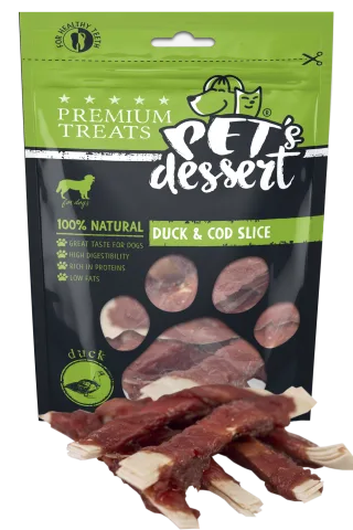 Pet s Desert Dog DuckCod Slice 80g LSD-12