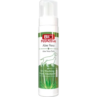 Bio PetActive Aloe Vera Dry Washing Foam Shampoo 200Ml