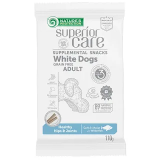 Nature's Protection Superior Care Hips Joints, peste alb, recompense pentru caini adulti, 110 g
