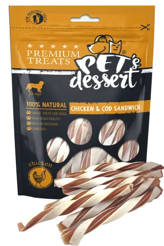 Pet s Desert Dog ChickenCod Sandwich 80g LSC-42