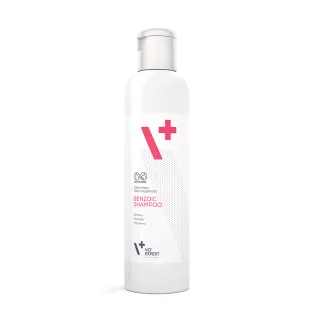 Sampon dermatocosmetic pentru caini si pisici Vet Expert Benzoic, 250 ml