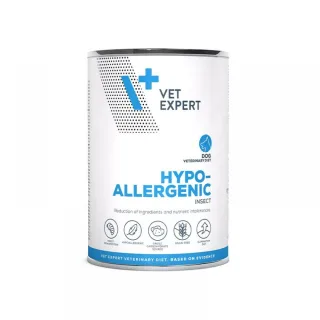 Dieta umeda pentru caini Vet Expert Hypoallergenic, insecte, Pachet 5 X 375 g