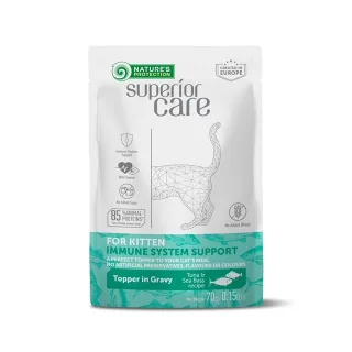 Gustari pentru pisici, Nature's Protection, ton si biban, 70 g