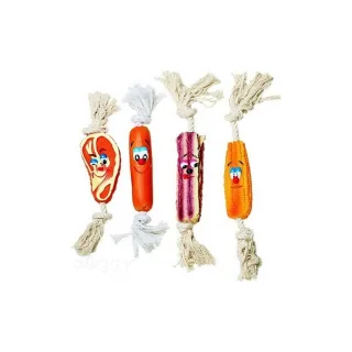Jucarie figurine cu franghie 37 cm