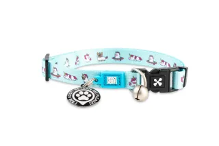 Zgarda inteligentă pentru pisici cu încuietoare de siguranță și sistem QR pentru localizare Max & Molly Smart ID, Unicorn