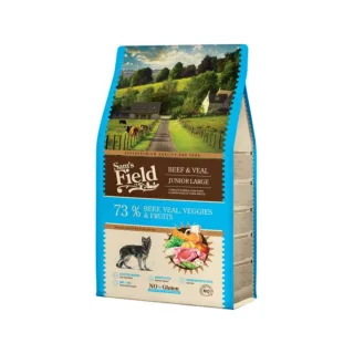 SAM'S FIELD Junior, XS-XL, Vită și Vițel, hrană uscată câini junior, 13kg
